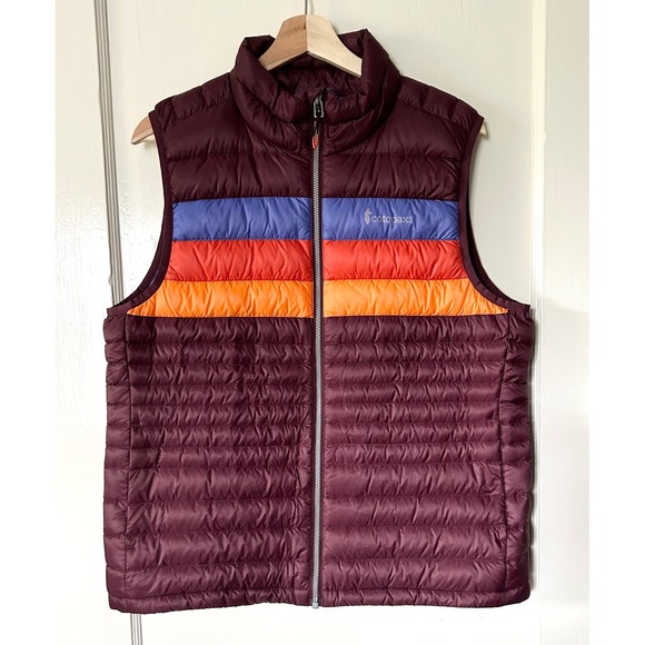 cotopaxi Jackets & Blazers - Cotopaxi Women's Fuego Down Puffer Vest Multi Wine L Outdoors Fall Gorpcore